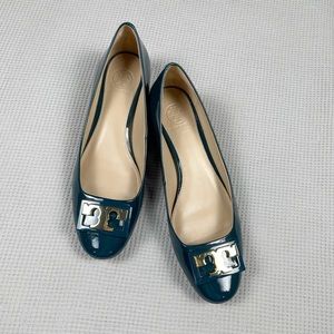 Tory Burch Gigi Pump Oceano Patent Leather Size 7M